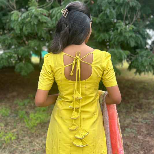 Luminous Yellow Kurti set