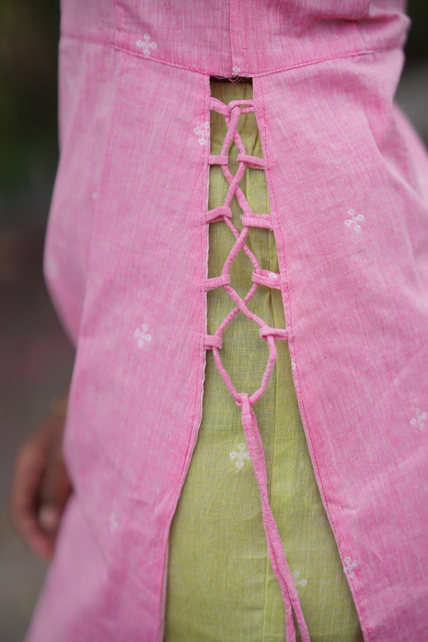 Pink guava kurti set