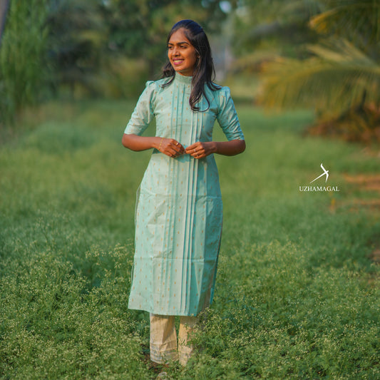 Blue Attire Kurti Set