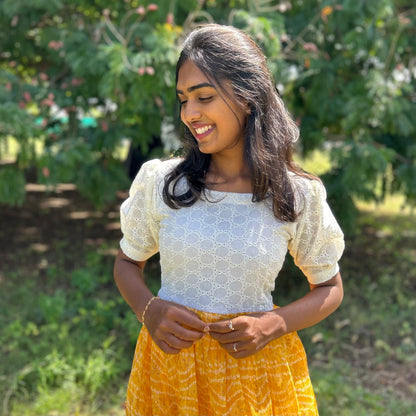 Yellow story dress