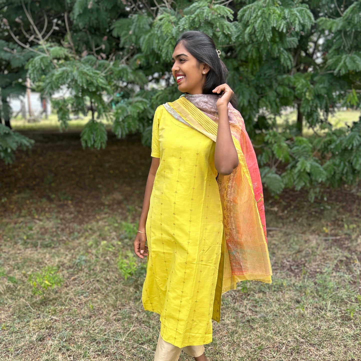 Luminous Yellow Kurti set