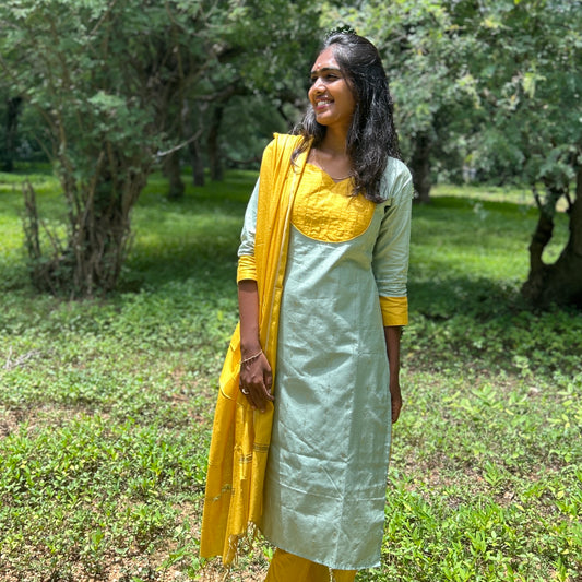 Royal Tussar kurti set