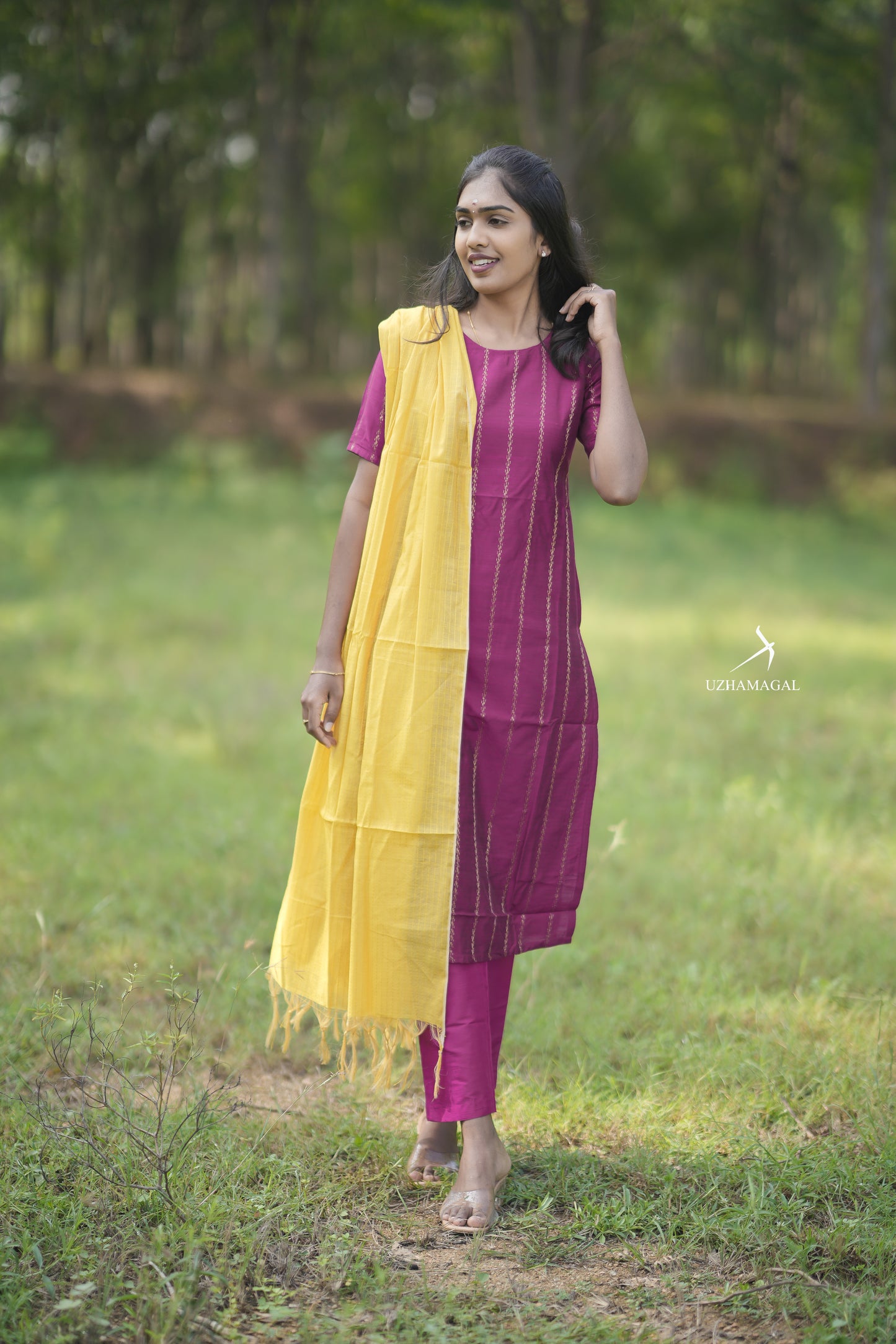 Ruby Radiance Kurti Set