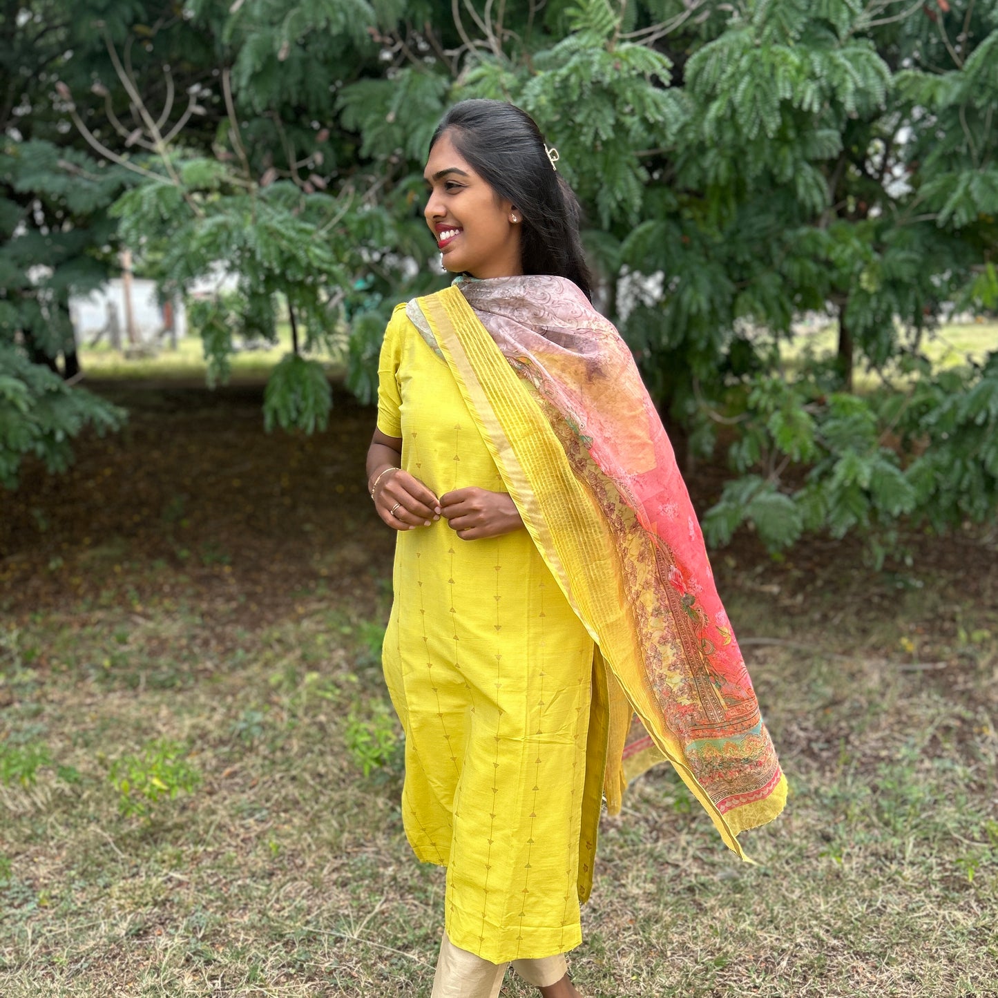 Luminous Yellow Kurti set