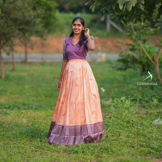 Orangey skirt set