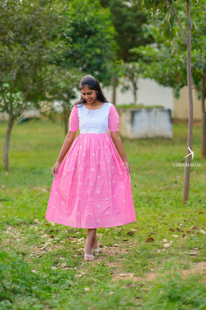 Butterfly pink dress