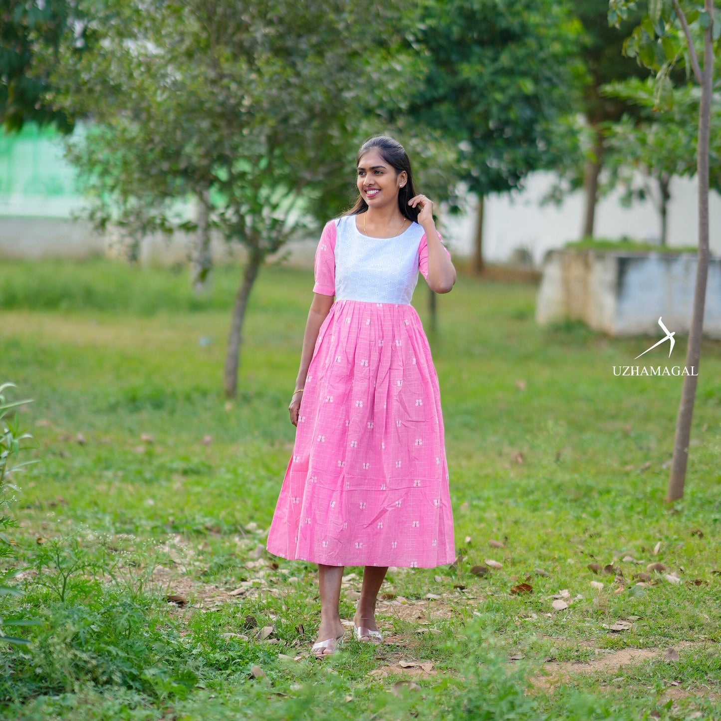 Butterfly pink dress